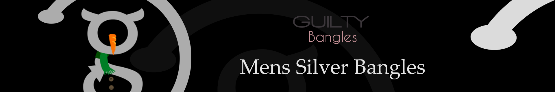  Mens Silver Bangles 