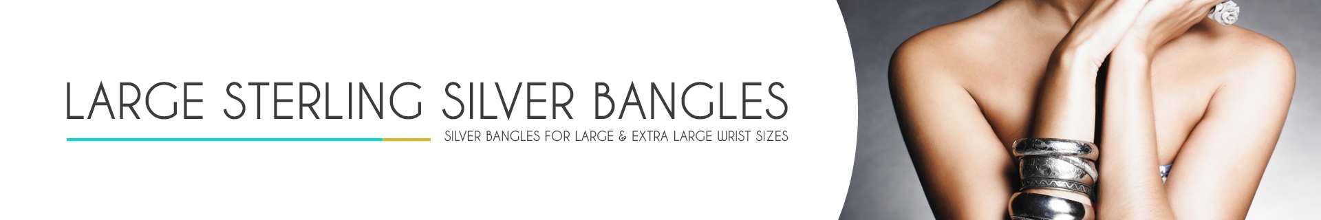 Ladies silver bangles for large wrists Clearance