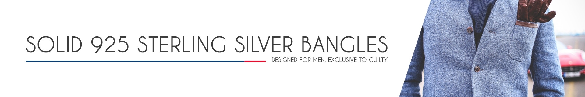  Mens Silver Bangles 