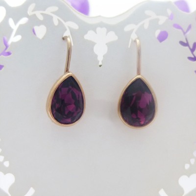Rose Gold Plated Swarowski Drop Rose Gold Plated Swarowski Drop