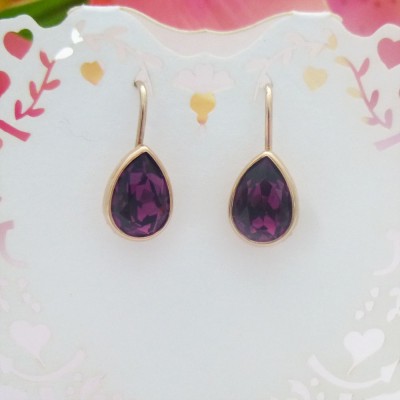 Rose Gold Plated Swarowski Drop Rose Gold Plated Swarowski Drop