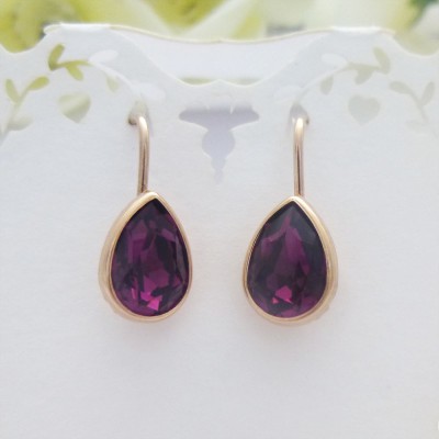Rose Gold Plated Swarowski Drop Rose Gold Plated Swarowski Drop