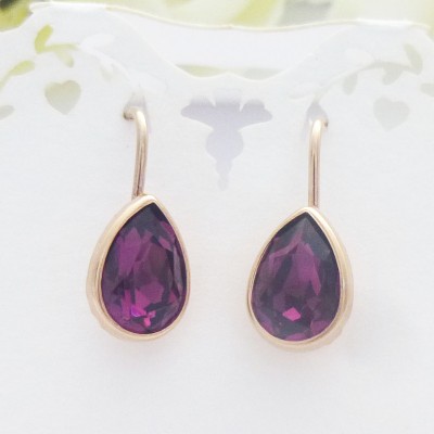 Rose Gold Plated Swarowski Drop Rose Gold Plated Swarowski Drop