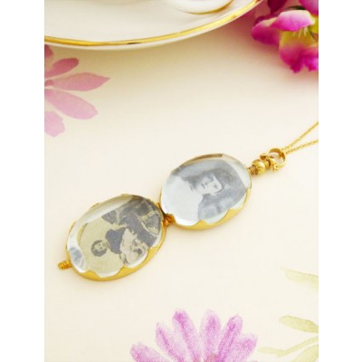 Anya Oval Locket Pendant Necklace Anya Oval Locket Pendant Necklace