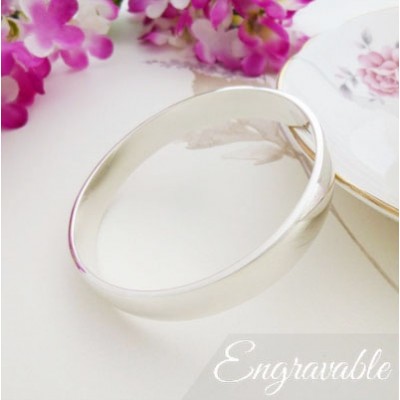 Ava bangle, heavy solid silver for women with large wrist sizes Ava bangle, heavy solid silver for women with large wrist sizes