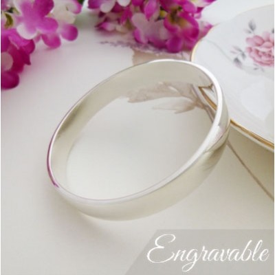 Ava heavy weight silver bangle Ava heavy weight silver bangle