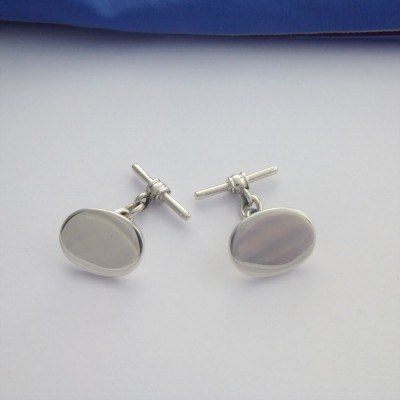 Berlin Plain Oval Cufflinks