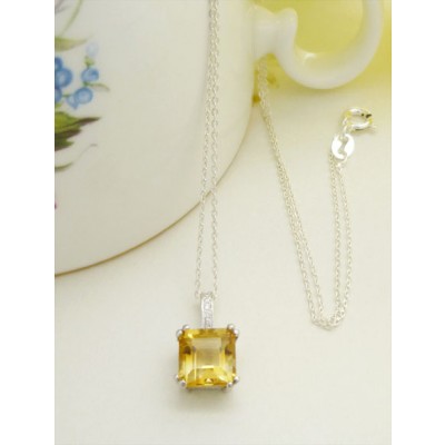 Catherine Citrine Silver Necklace Catherine Citrine Silver Necklace