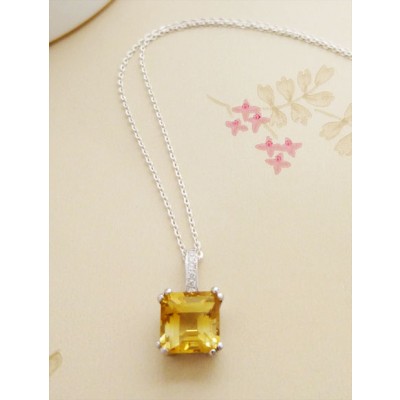 Catherine Citrine Silver Necklace Catherine Citrine Silver Necklace