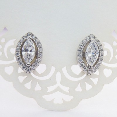 Oval Cubic Zirconia Studs Oval Cubic Zirconia Studs