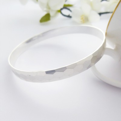 Honey Hexagon 925 silver bracelets bangle, a agreat silver bangles for women