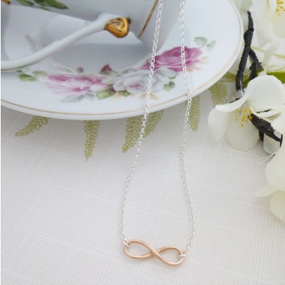 Rose Gold Infinity Necklace Rose Gold Infinity Necklace