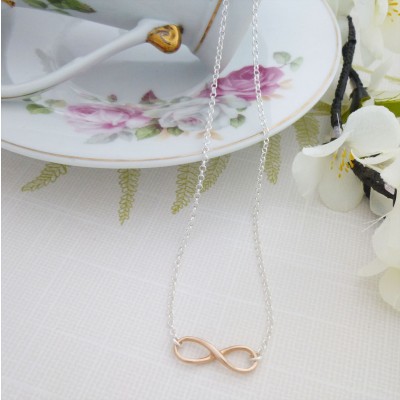 Rose Gold Infinity Necklace