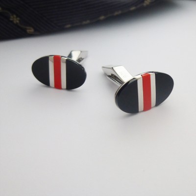 Tokyo Red and Black Cufflinks Tokyo Red and Black Cufflinks