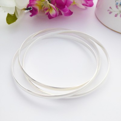 Triple russian bangle solid sterling silver Triple russian bangle solid sterling silver