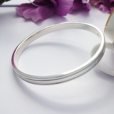 Paloma solid 925 sterling silver bangle