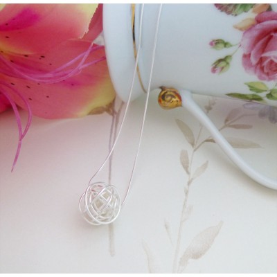Rhiannon Silver Nest Pendant Necklace