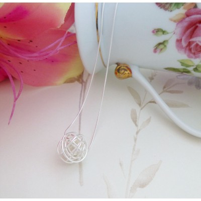 Rhiannon Silver Nest Pendant Necklace Rhiannon Silver Nest Pendant Necklace