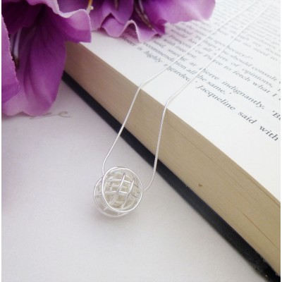 Rhiannon Silver Nest Pendant Necklace