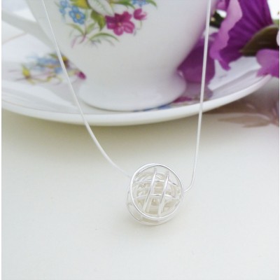 Rhiannon Silver Nest Pendant Necklace
