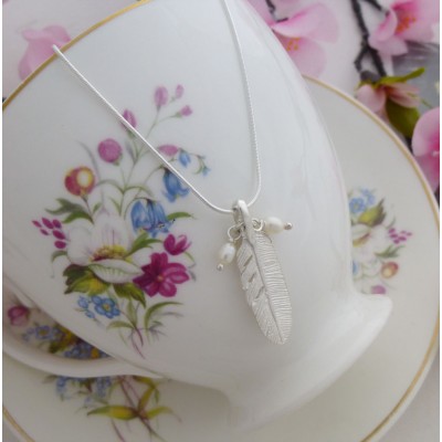 Sabine Feather Necklace