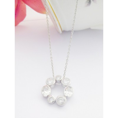 Georgini Skye Sparkling CZ Stone Necklace