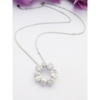 Georgini Skye Sparkling CZ Stone Necklace