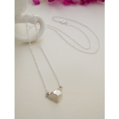 Victoria Silver Nugget Necklace