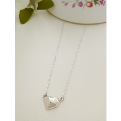 Victoria Silver Nugget Necklace