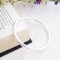 Isabeau round shaped silver bangle