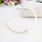 Solid heavy weight round sterling silver bangle