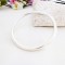 Solid heavy weight round sterling silver bangle Solid heavy weight round sterling silver bangle