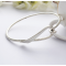 Silver hook and clip Lyra bangle Silver hook and clip Lyra bangle