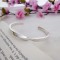 Solid 925 sterling silver bangle ladies torque