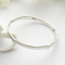 Indie Solid Silver Bangle with five crimps for a unique look Indie Solid Silver Bangle with five crimps for a unique look