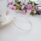 Womens oval bangle in sterling silver Womens oval bangle in sterling silver