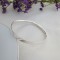 Darla engravable solid silver bangle