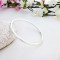 Beautiful handmade solid silver bangle 