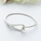 Lyra sterling silver clip bangle