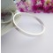 Anna small solid silver bangle