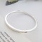 Antonia square section silver bangle Antonia square section silver bangle