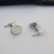 Plain silver mens cufflinks Plain silver mens cufflinks