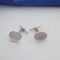 Plain Oval sterling silver Cufflinks