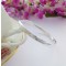 Sterling silver bangle with a hammered effect for large sized wrists Sterling silver bangle with a hammered effect for large sized wrists