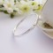 Ladies small silver hammered bangle Ladies small silver hammered bangle