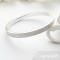 Elsa engraved personalised brushed exterior silver bangle from Guilty Elsa engraved personalised brushed exterior silver bangle from Guilty
