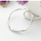 Payton large solid silver bangle with twists Payton large solid silver bangle with twists