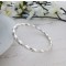 Handmade in the UK solid Imogen bangle in sterling silver Handmade in the UK solid Imogen bangle in sterling silver