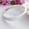 Isla weighty sterling silver bangle