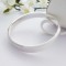 Isla engravable silver bangle Isla engravable silver bangle